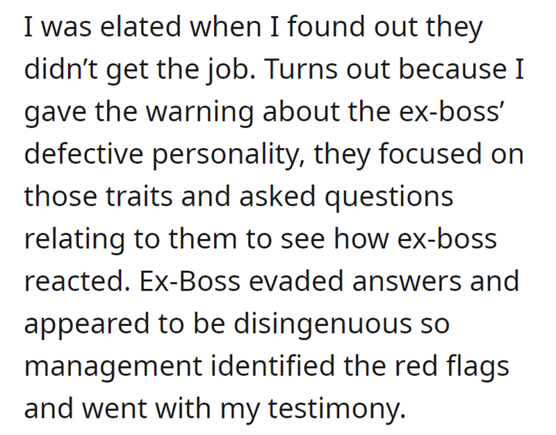 employee gets petty revenge - I was elated when I found out they didn't get the job.