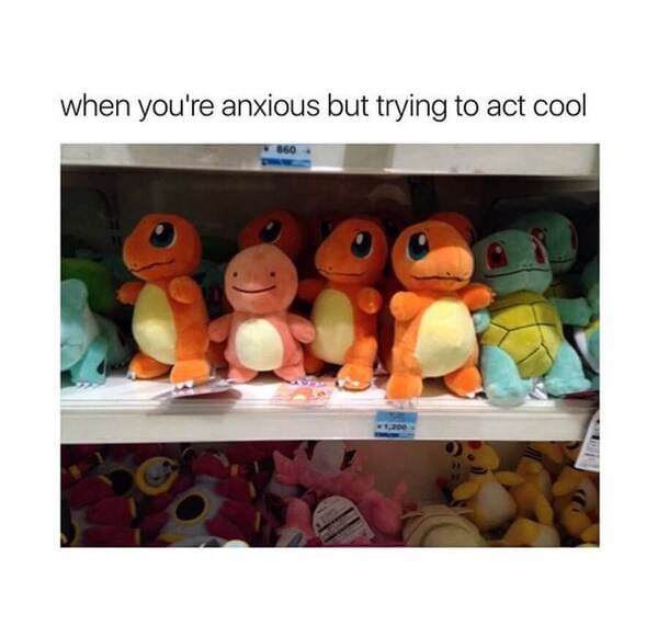 funny anxiety memes - anxious pokemon