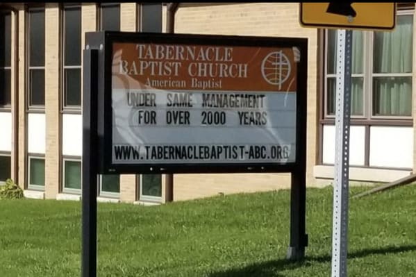 church signs funny