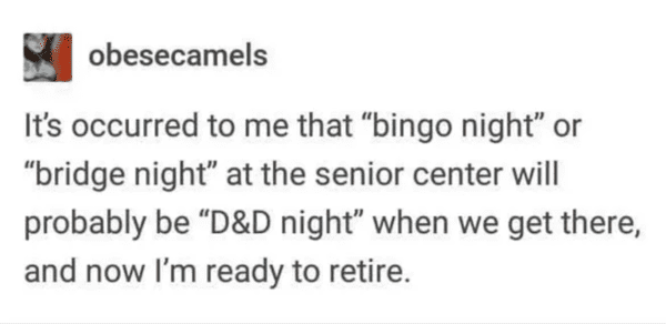 funny dnd meme - dnd night is the new bingo night