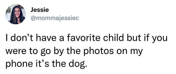 best parenting tweets march 2023 - favorite child dog