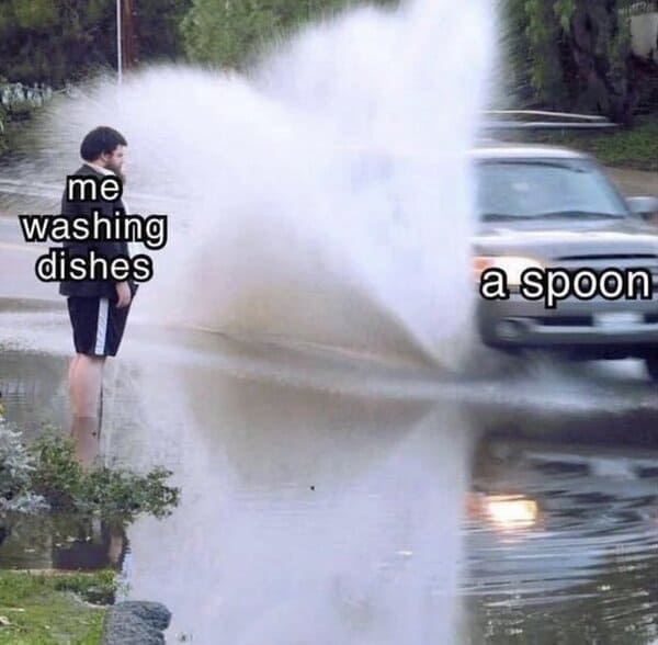 funny struggle memes - spoon splash
