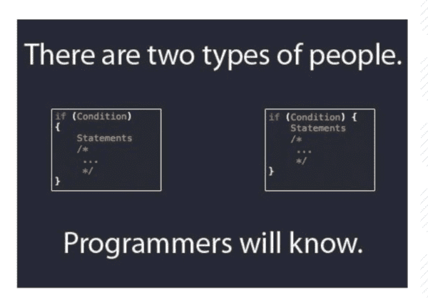 tech meme - there are two types of people