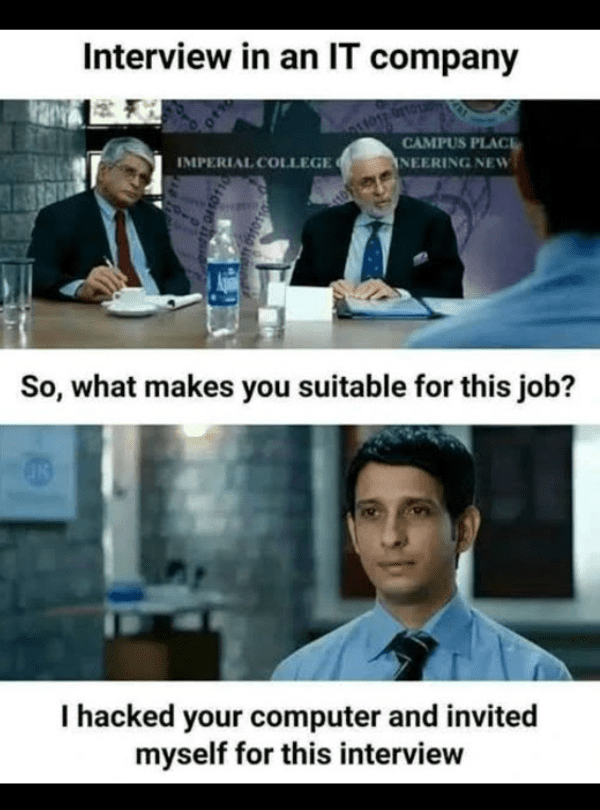 tech meme - so what makes you suitable for this job?