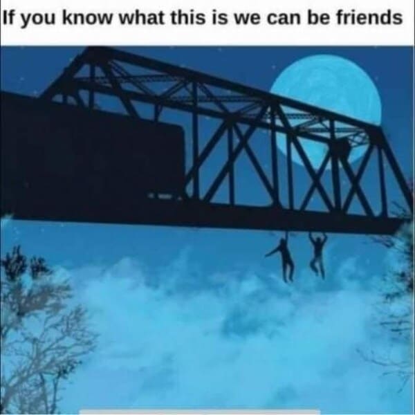 gen x memes - bridge hang