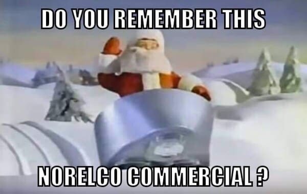 gen x memes - norelco santa