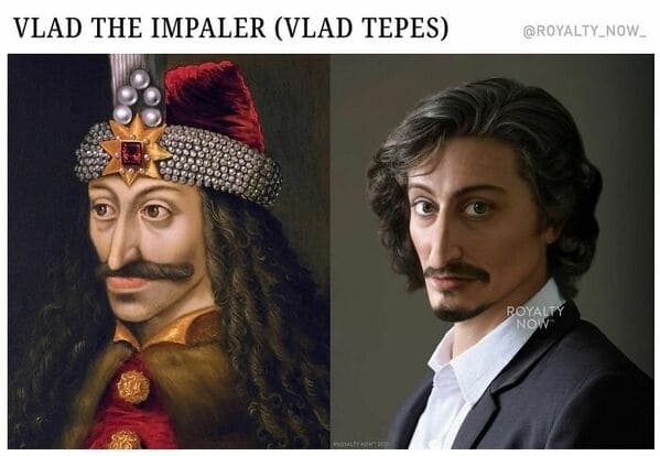 historical figures modern portraits - royalty now - vlad the impaler - vlad tepes