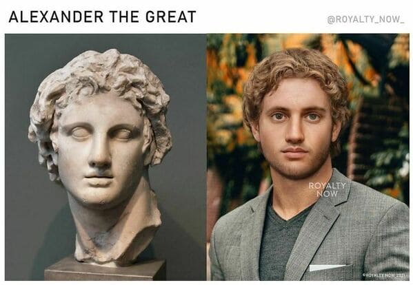 historical figures modern portraits - royalty now - alexander the great