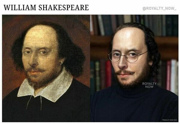 historical figures modern portraits - royalty now - William shakespeare