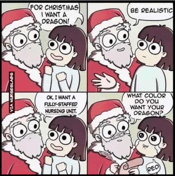 nursing memes - santa comic