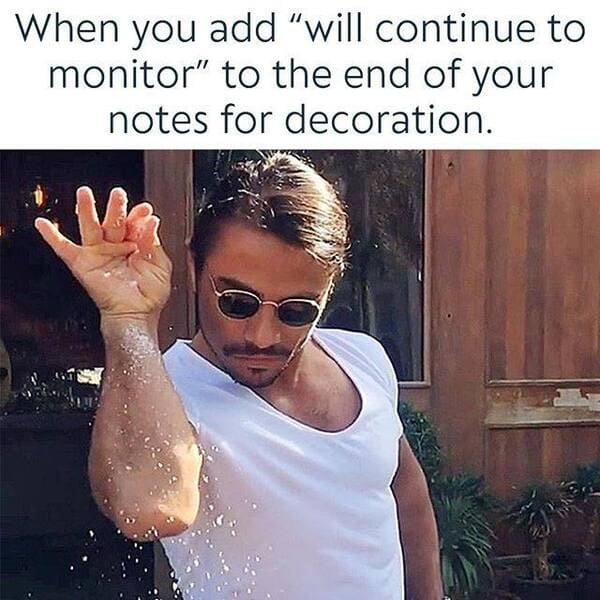 nursing memes - salt bae