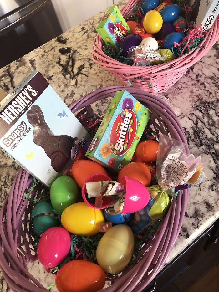 wholesome parent - easter baskets from dad