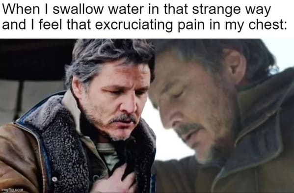 pedro pascal meme - anxiety attack