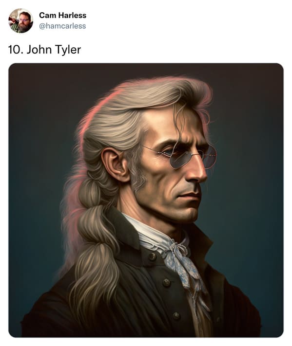presidents with mullets funny - john taylor