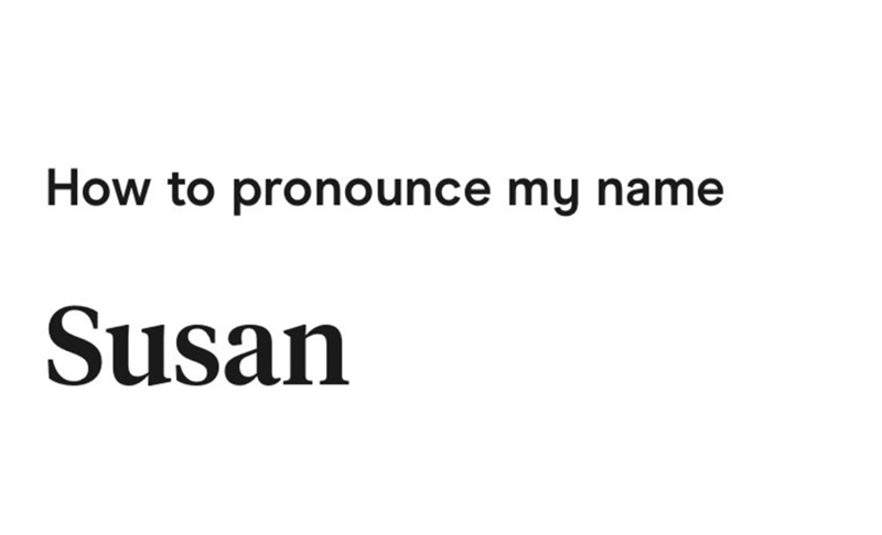 unhinged on hinge - susan pronounce name