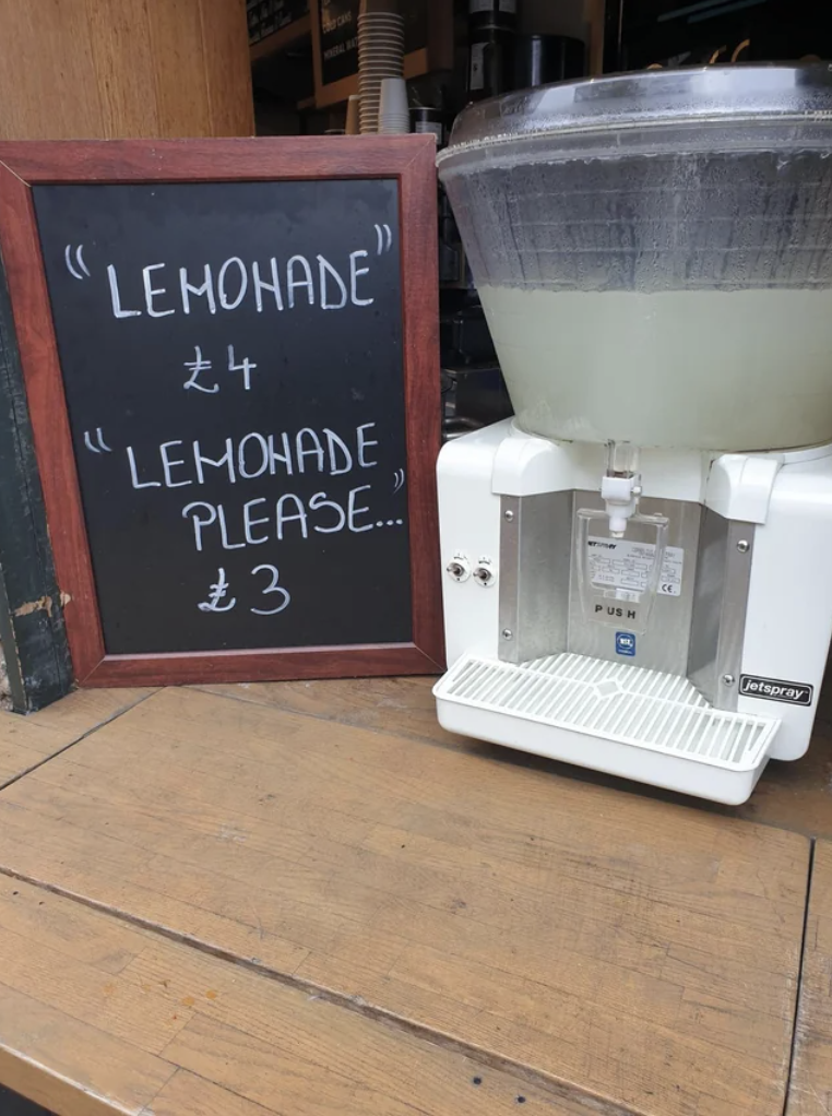 asshole tax - lemonade please