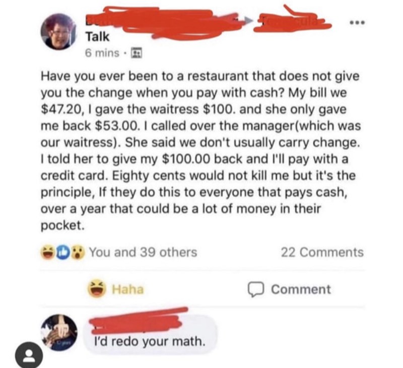 asshole tax - I'd redo your math