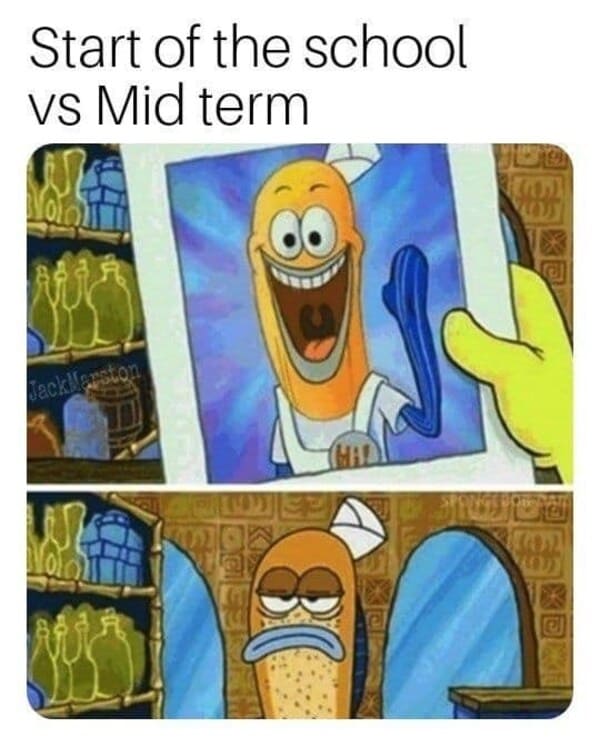 spongebob memes - mid terms