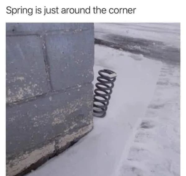 spring memes - spring is just around the corner