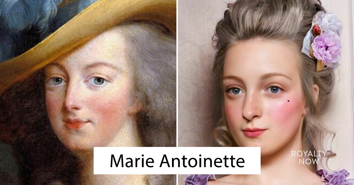 historical figures modern portraits - royalty now - Marie Antoinette