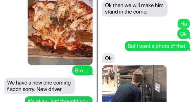 Wholesome Text Exchange With Pizza Place After Delivery Driver Messed Up Customer’s Order Goes Viral