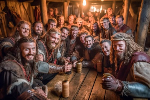 time period selfies - viking warriors - midjourney ai art