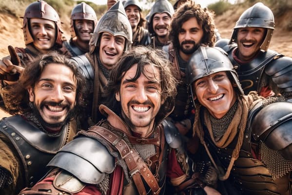 time period selfies - spanish conquistadors - midjourney ai art