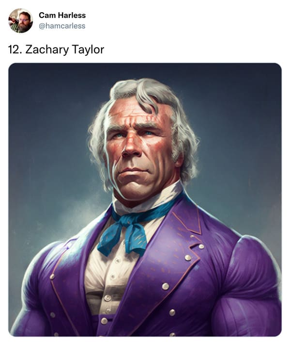 presidents as professional wrestlers - zachary taylor