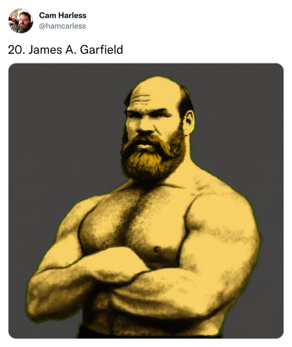 presidents as professional wrestlers - james a garfield