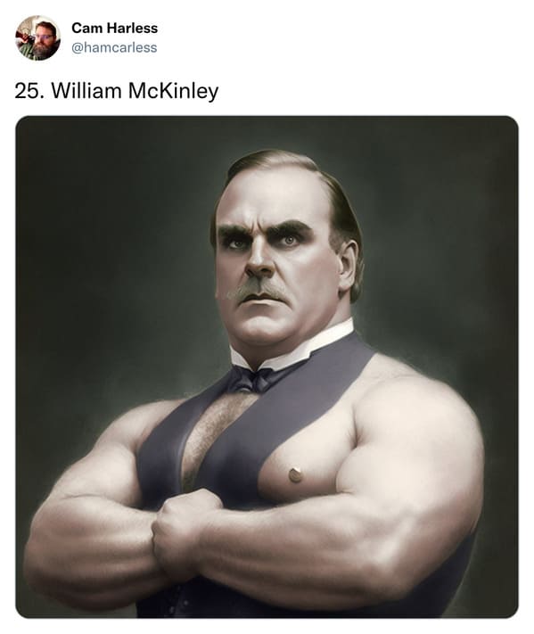 presidents as professional wrestlers - william mckinley