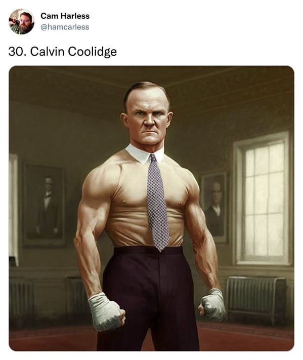 presidents as professional wrestlers - calvin coolidge
