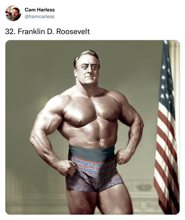 presidents as professional wrestlers - franklin d roosevelt