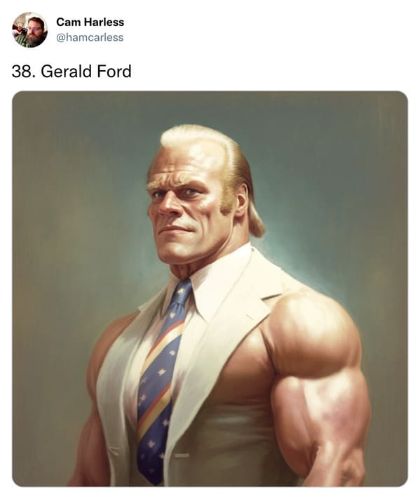 presidents as professional wrestlers - gerald ford