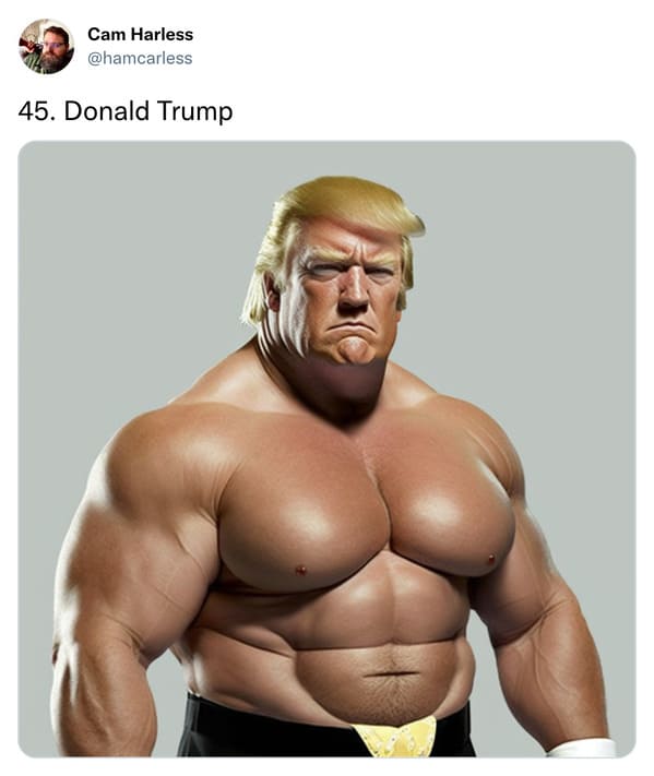 presidents as professional wrestlers - donald trump