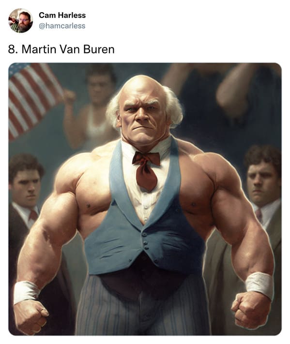 presidents as professional wrestlers - martin van buren