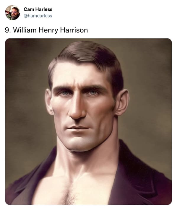 presidents as professional wrestlers - william henry harrison