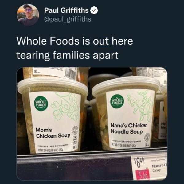 whole foods memes - whole foods is out here tearing families apart