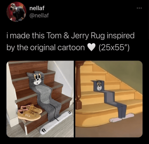 blessed images - tom & jerry rug