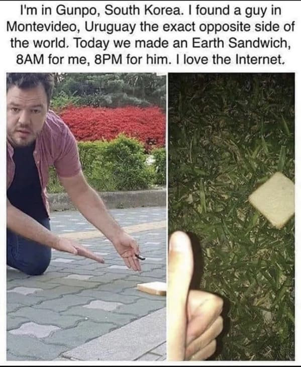 wholesome memes - earth sandwich
