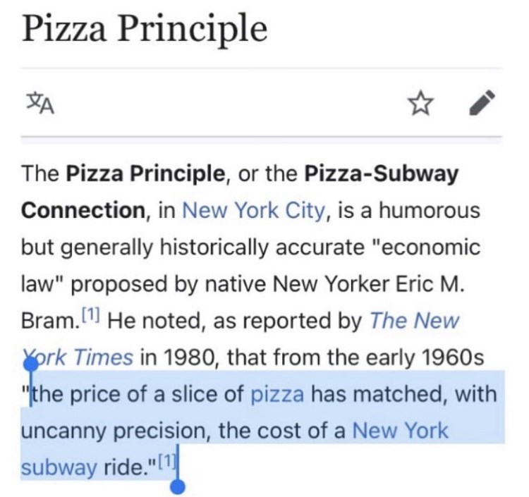 depths of wikipedia - pizza principle