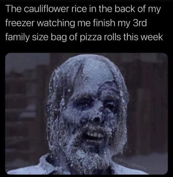 funny 30s meme - frozen pizza rolls