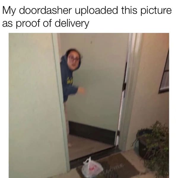 funny 30s meme - delivery driver pic