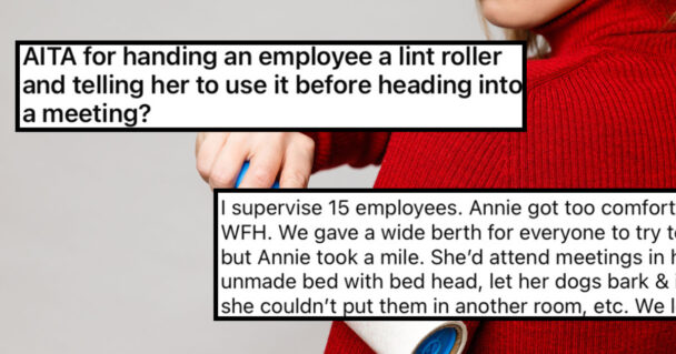 Boss Asks Employee To Use Lint Roller, Debate Erupts