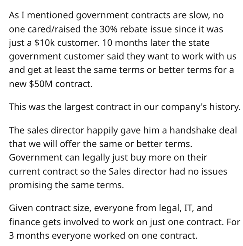 bad boss pro revenge - As I mentioned government contracts are slow
