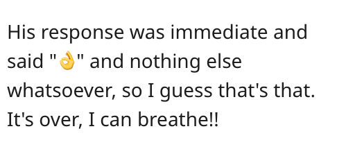 worker quits without notice - his response was immediate 