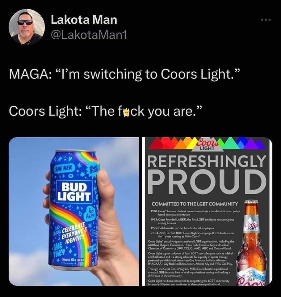 kid rock bud light meme - coors light response