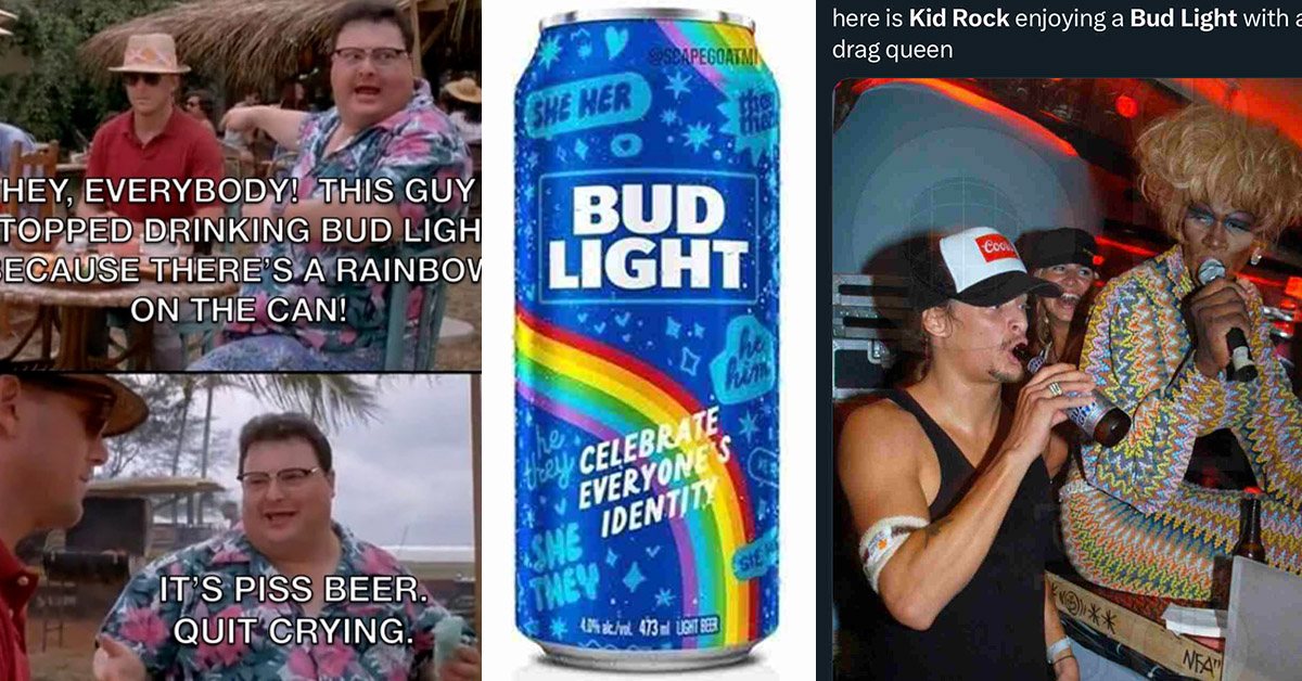 Kids Rock Rainbow Bud Light Can Memes