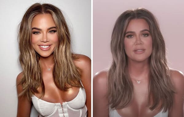 celebrity photoshop fails - Differences Between The Original Footage Of The Reality Show Keeping Up With The Kardashians And The Photo She Posted On Her Instagram Account