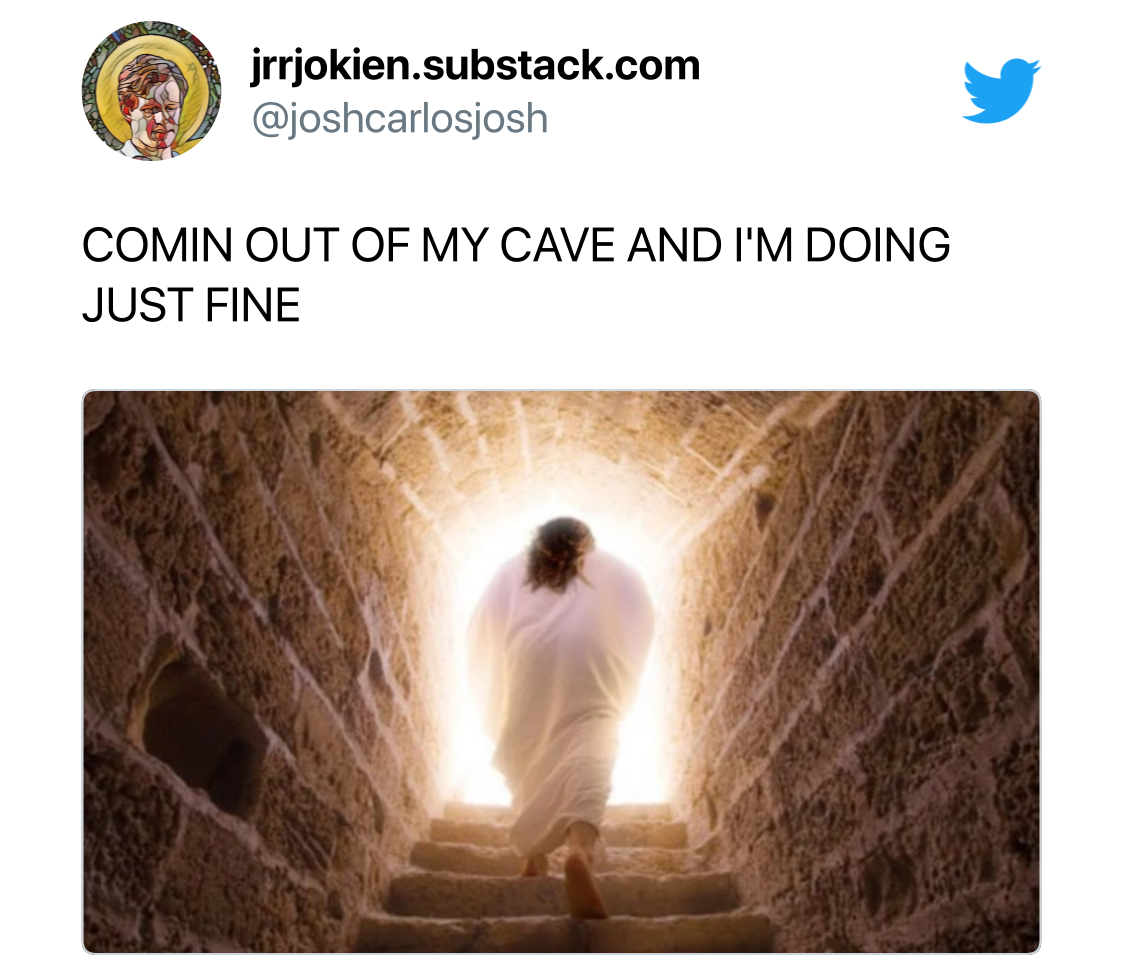 jesus easter meme - coming out of my cage and i'm doing just fine