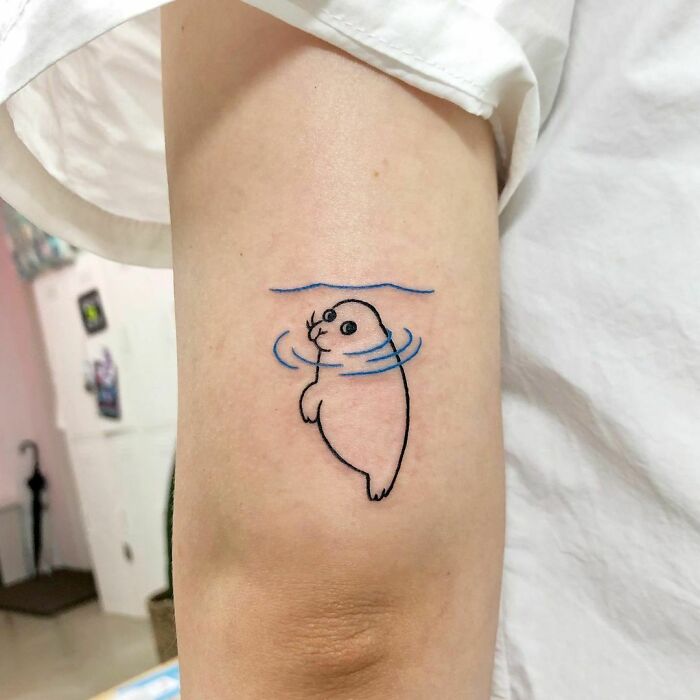 cool first tattoo ideas - a seal